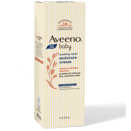 Aveeno Baby 美國 Soothing Relief 嬰兒舒緩滋養護膚霜 227g (深藍色) \\BB肌膚敏感、紅癢、乾性肌膚、敏感肌膚// [EXP: 2025.11.24]