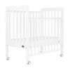 Baby Star Medi Baby Cot (New Zealand Pine, White) \\FREE 3" Mattress// 99x61x96.3cm | Adjustable Cot Height