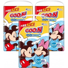 Goon 大王 x 日本DISNEY限定 學習褲 加大碼 XL 50片 (12~20kg) \\日本JUMBO版// ⭐原箱優惠x3包裝, 低至$99/包($1.98/片)⭐