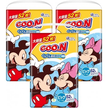 Goon 大王 x 日本DISNEY限定 學習褲 加大碼 XL 50片 (12~20kg) \\日本JUMBO版// ⭐原箱優惠x3包裝, 低至$99/包($1.98/片)⭐