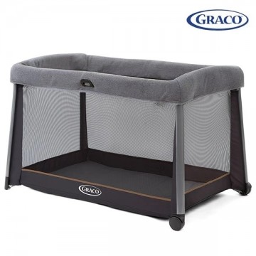 Graco 美國 FoldLite™ 輕量便攜嬰幼兒休息玩樂摺疊床 (Shadow 黑) 適合0-15kg | 輕量化設計僅 6.8kg