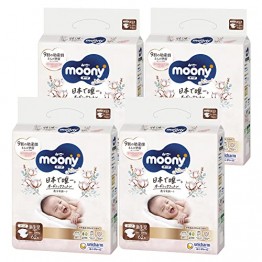 Moony NATURAL 有機棉 尿片 新生兒 NB 62片 (5kg以下) \\日本版// ⭐原箱優惠x4包裝, 低至$99/包 ($1.60/片)⭐ ||SALE一箱免運費|| 